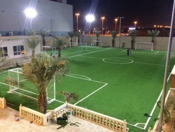 مشروع إنشاء ملعب كرة قدم وملعب كرة طائرة — حدائق الفرسان