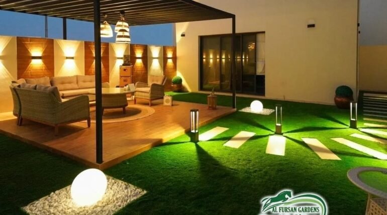 عشب صناعي بالرياض حي النرجس