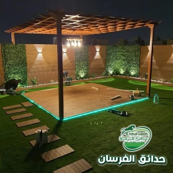 تنسيق حدائق حي الازدهار بالرياض