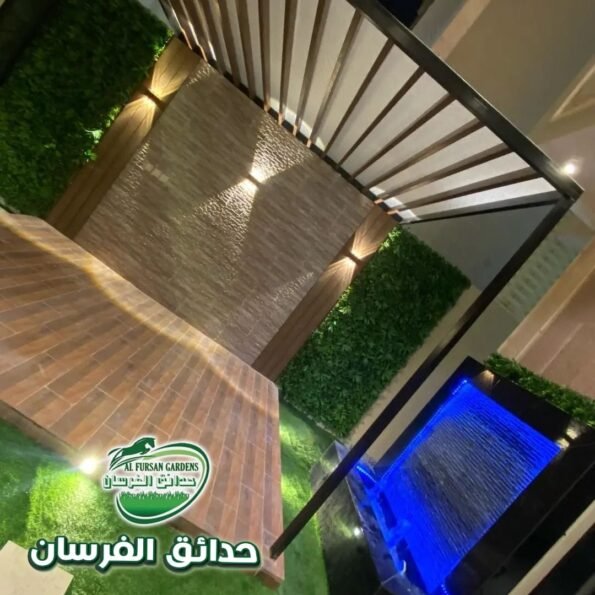 تصميم حدائق فاخرة حي العقيق