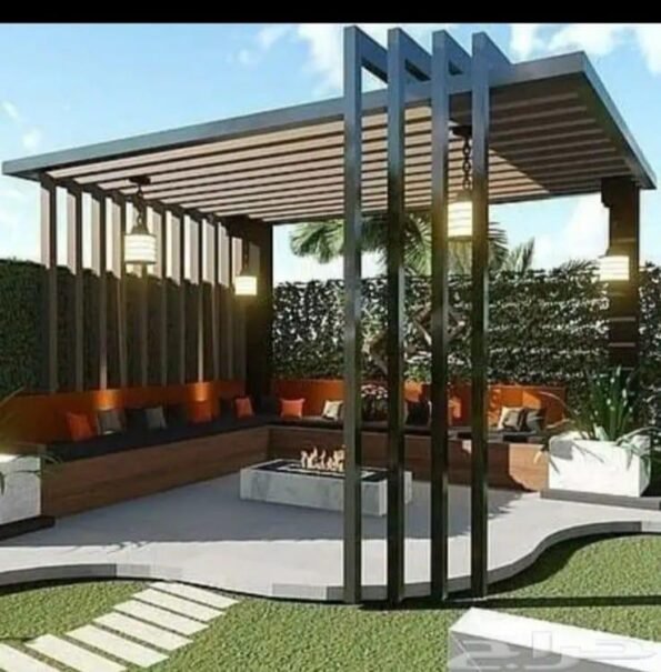 تصميم حدائق حي النخيل