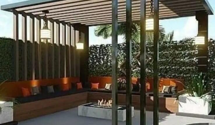 تصميم حدائق حي النخيل