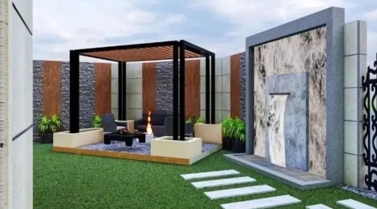 تنسيق حدائق حي الملك فهد بالرياض