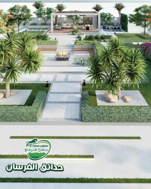 تنسيق حدائق حي اشبيلية بالرياض