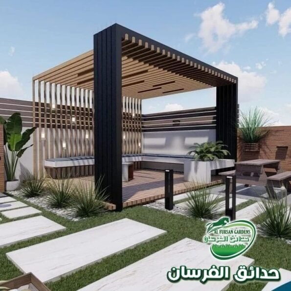 تنسيق حدائق حي الواحة بالرياض